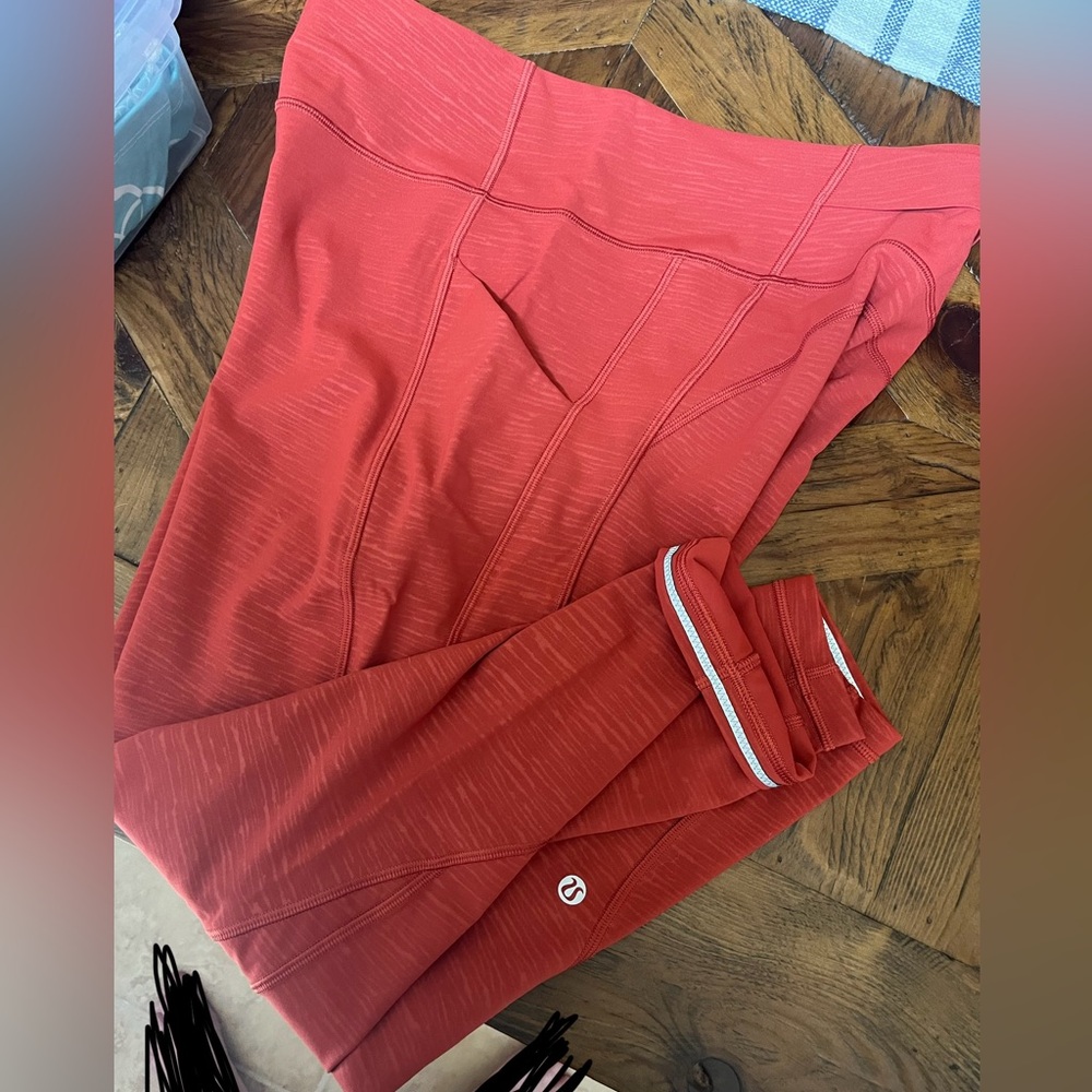 Rust Lululemon Crop Leggings Size 12